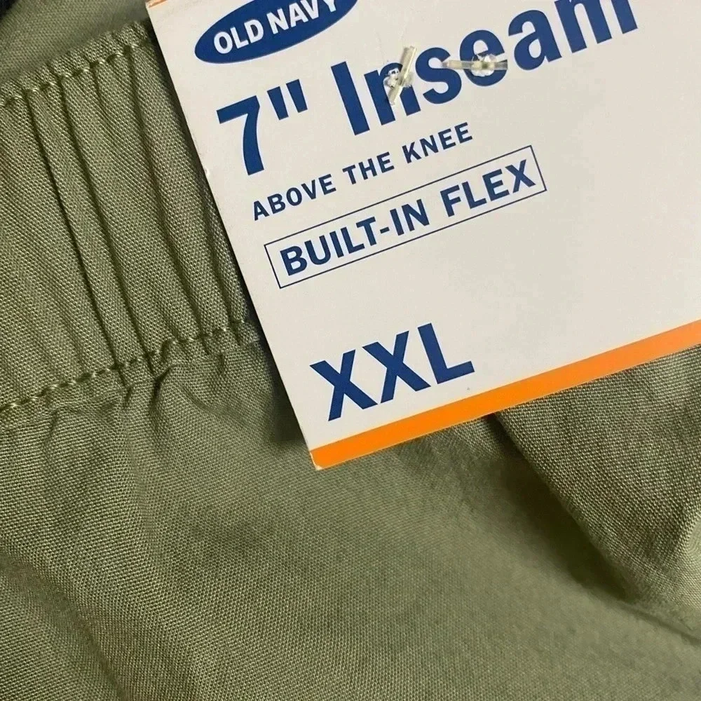 Old Navy Shorts Size XXL Green Above Knee Built In Flex Drawstring NWT New